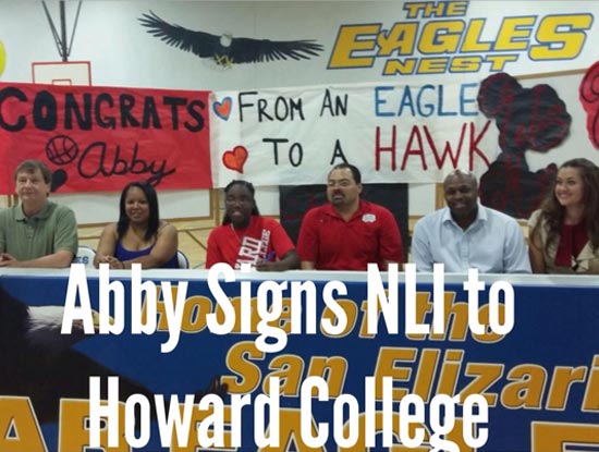 Abby Signs Howard College